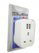 Status Twin Usb Plug Through Adaptor