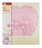 24 Assorted Pink Doilies