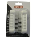 Nail Brush Set 2 White (7414)