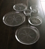 Clear Scroll Design Plates 15cm 20pk