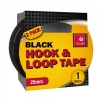 Knight Black Hook & Loop Tape 2pk