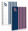 B Original A5 Wiro Notebook Navy & Pink 160p