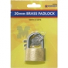 MARKSMAN 30MM BRASS PADLOCK 3KEYS