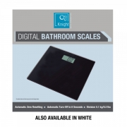 DIGITAL BATHROOM SCALE BLACK/WHITE 150KG