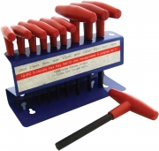 10pc T-HANDLE HEX KEY SET