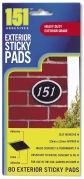 EXTERIOR STICKY PADS 80PK