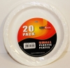 20pk Small Plastic Plates 18cm