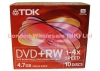 TDK T18350 DVD+RW47MNEB 4X 10PK