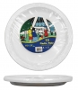 DISPOSABLE PLASTIC PLATE ROUND 9 INCH PK15