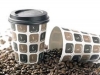 Single Wall Printed Coffee Cups 8oz Pk50