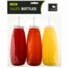 3 PACK PLASTIC SAUCE BOTTLES