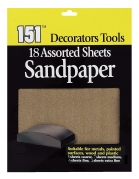 ASSORTED SHEETS SANDPAPER 18PK