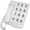 TEL UK BIG BUTTON DESK PHONE WHITE