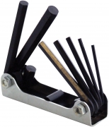 7PC FOLDING HEX KEY SET