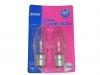 40W HEAVY DUTY CANDLE BCCLEAR 2PK