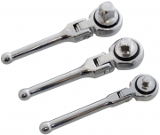 3PC FLEXI STUBBY RATCHET SET