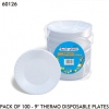 100pc 9inch thermo disposable plates