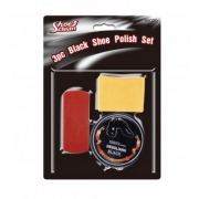 3pc black shoe polish set