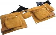 11 Pocket Heavy Duty Leather Tool Belt