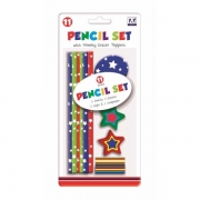 Act, 9 Piece Pencil Set