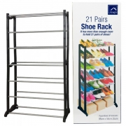 21 Pairs Show Rack - Black