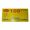 100 Medium Latex Free Vinyl Stretch Gloves