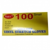 100 Small Latex Free Vinyl Stretch Gloves