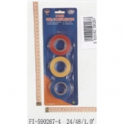 Knight 3pc Asst Col Pvc Tape 15m