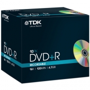 Tdk Dvd+r 16x Jewel Case Single/10pc