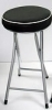 Padded Black Round Stool Junior