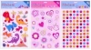 3 Sheets A4 Foiled Kids Stickers