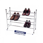 3 Tier Shoe Rack Extendable & Stackable