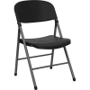 Pvc Padded Black Folding Chair