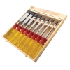 8pc Split Proof Chisel Set In Wooden Box