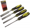 4pc Go Thru Wood Chisel Set - Cr-V