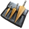 3pc High Speed Steel Step Drill Set (Large)